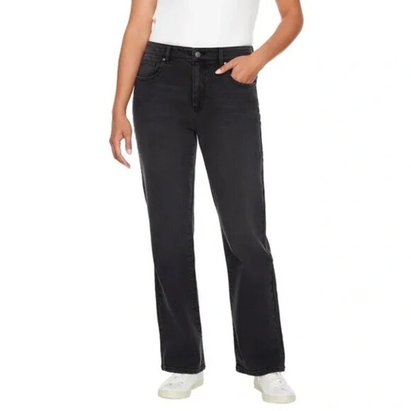 NEW Buffalo David Bitton High Rise Wide Leg Jean | Black - Picture 1 of 6